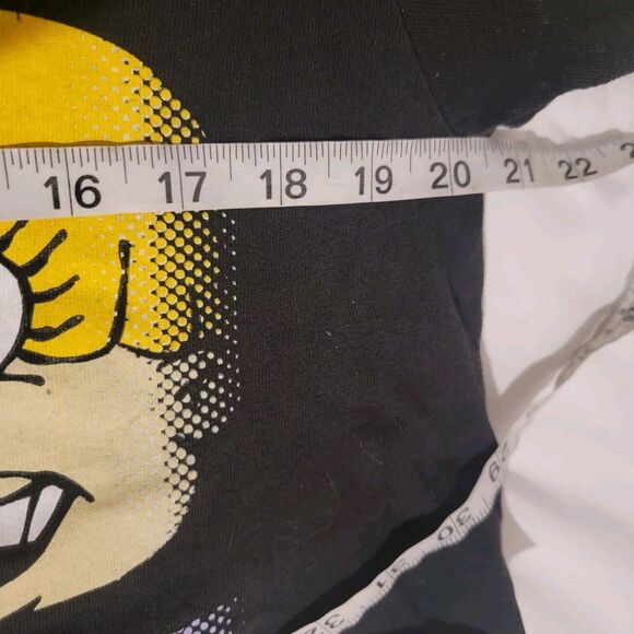 Rugrats Womens Crop Top Size Large L Black Graphic Tee Kidcore - Picture 3 of 5